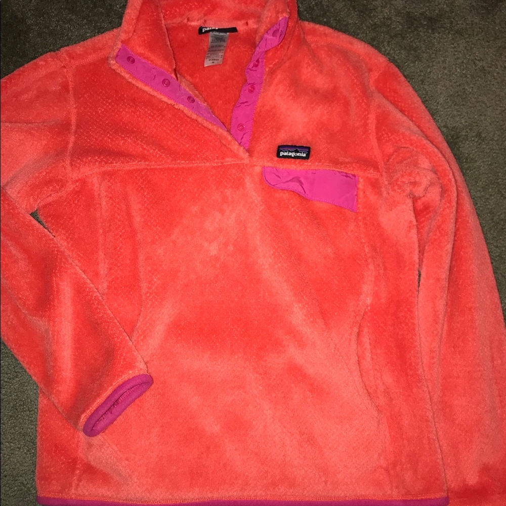 Patagonia Synchilla Orange and Pink